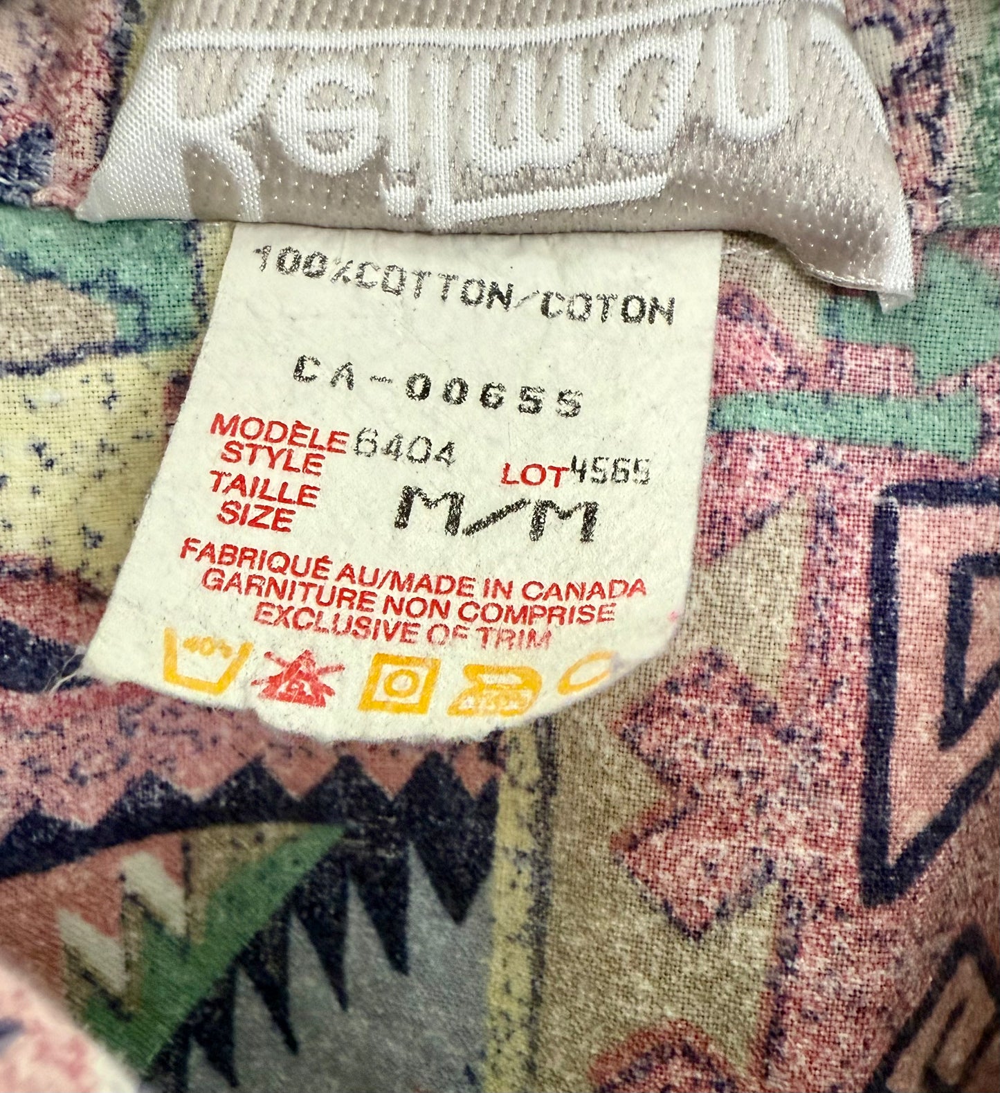 REITMANS ABSTRACT BUTTON UP SHORT SLEEVE